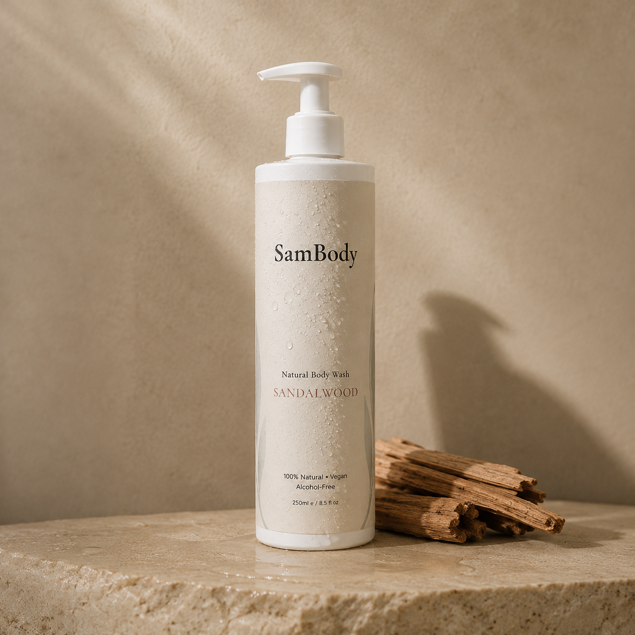 Natural Body Wash – Sandalwood